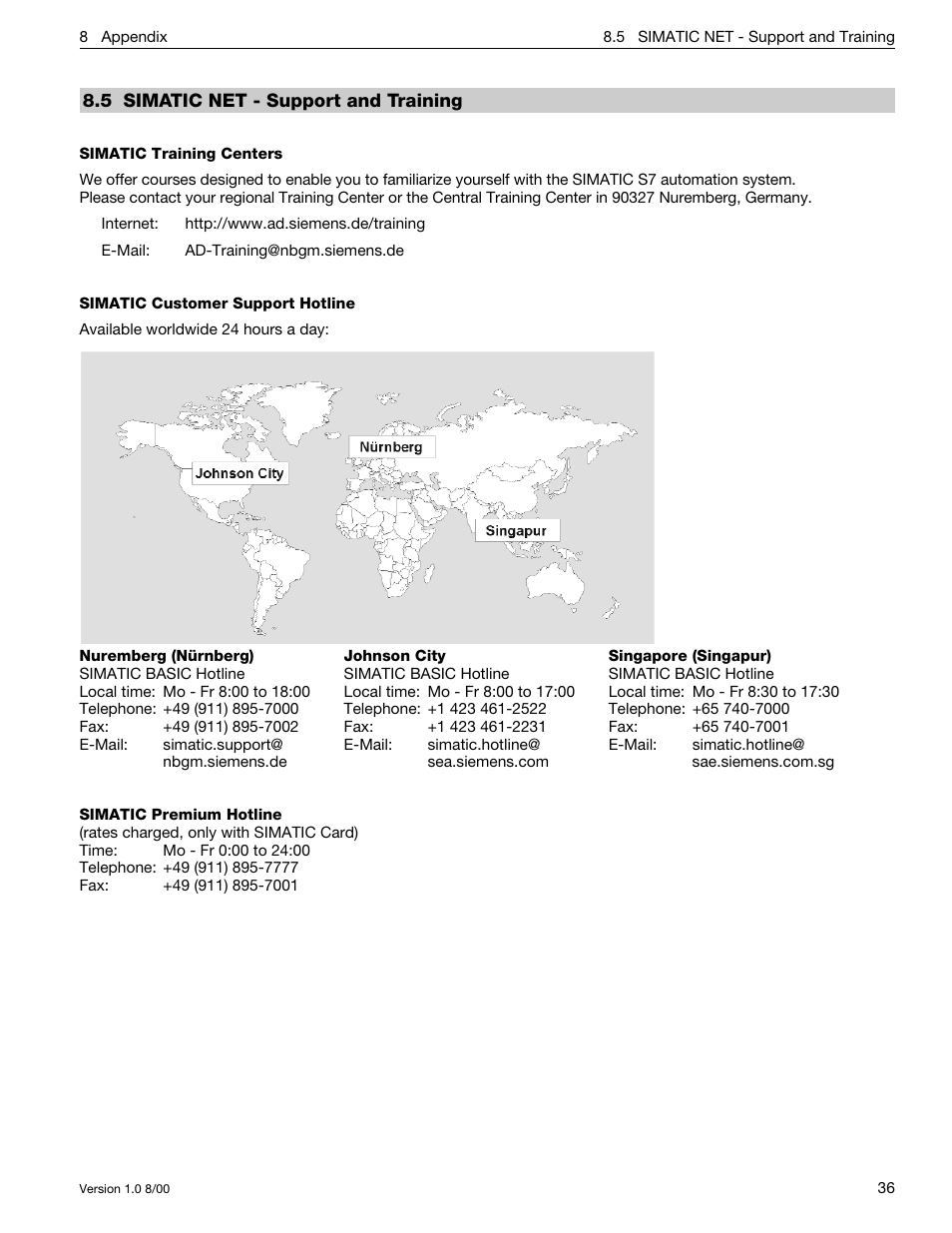 5 simatic net - support and training | Siemens SIMATIC NET PROFIBUS User Manual | Page 432 / 490