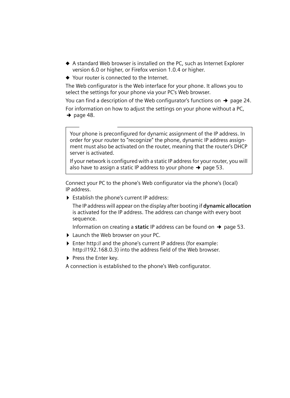 Connecting a pc to the web configurator | Siemens Gigaset DE380 IP R User Manual | Page 11 / 91