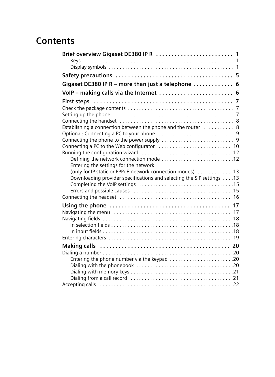 Siemens Gigaset DE380 IP R User Manual | Page 3 / 91