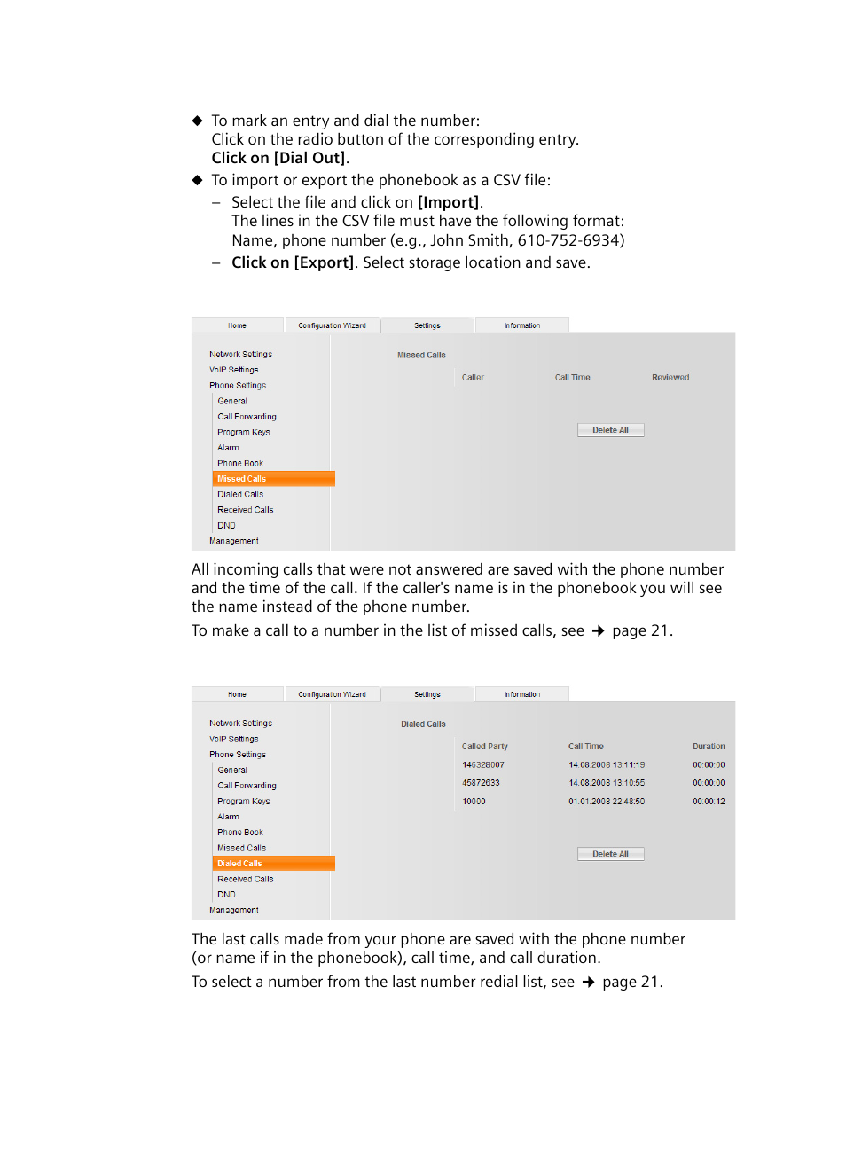 Phone | Siemens Gigaset DE380 IP R User Manual | Page 42 / 91