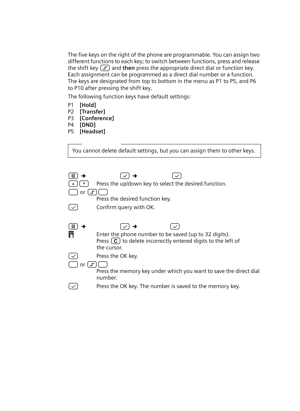 Programming function keys/memory keys | Siemens Gigaset DE380 IP R User Manual | Page 53 / 91