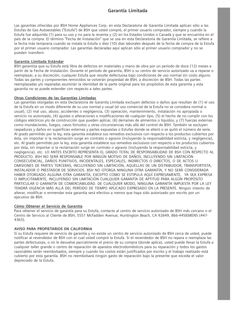 Siemens HG2516UC User Manual | Page 103 / 104