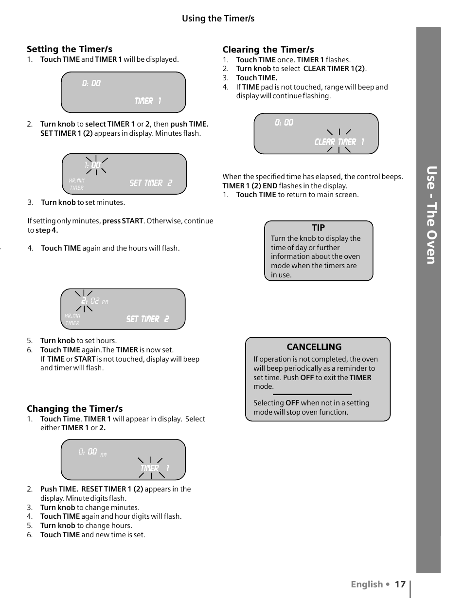 Use - the oven | Siemens HG2516UC User Manual | Page 21 / 104