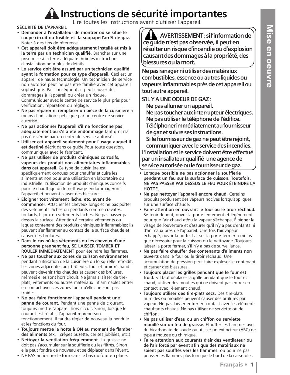 Instructions de sécurité importantes | Siemens HG2516UC User Manual | Page 39 / 104