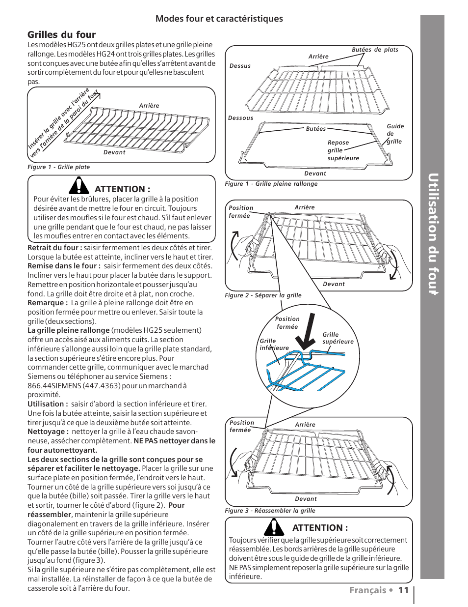 Utilisation du four | Siemens HG2516UC User Manual | Page 49 / 104