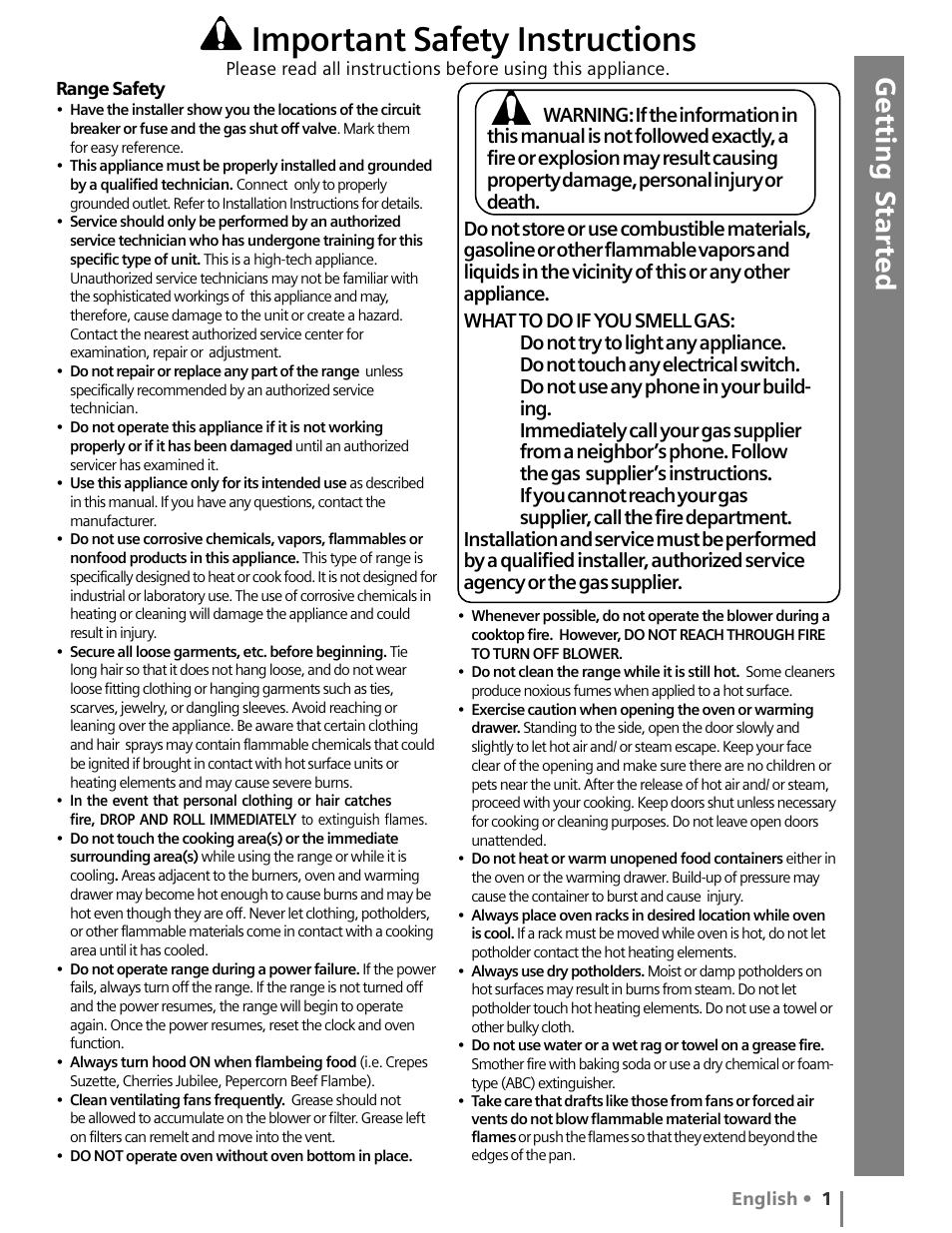 Important safety instructions | Siemens HG2516UC User Manual | Page 5 / 104