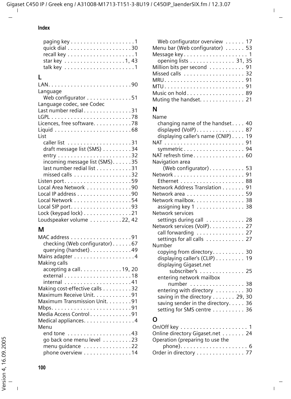 Siemens Gigaset C450IP User Manual | Page 101 / 106