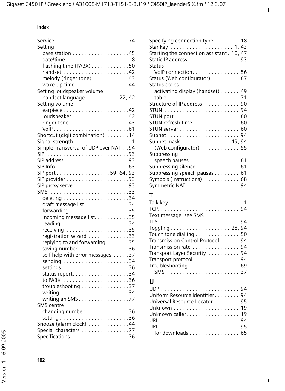 Siemens Gigaset C450IP User Manual | Page 103 / 106