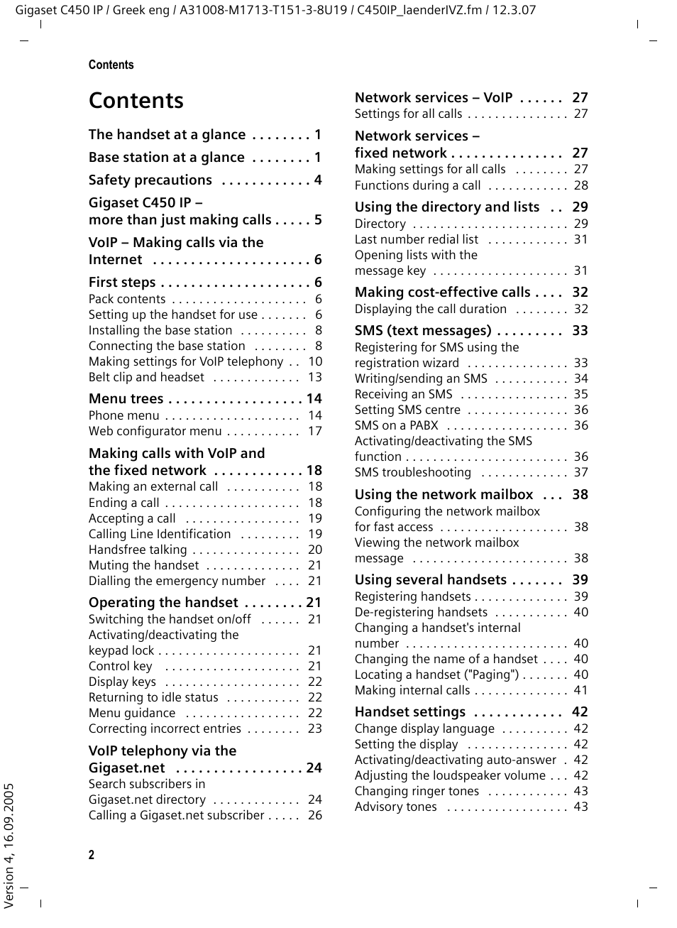 Siemens Gigaset C450IP User Manual | Page 3 / 106