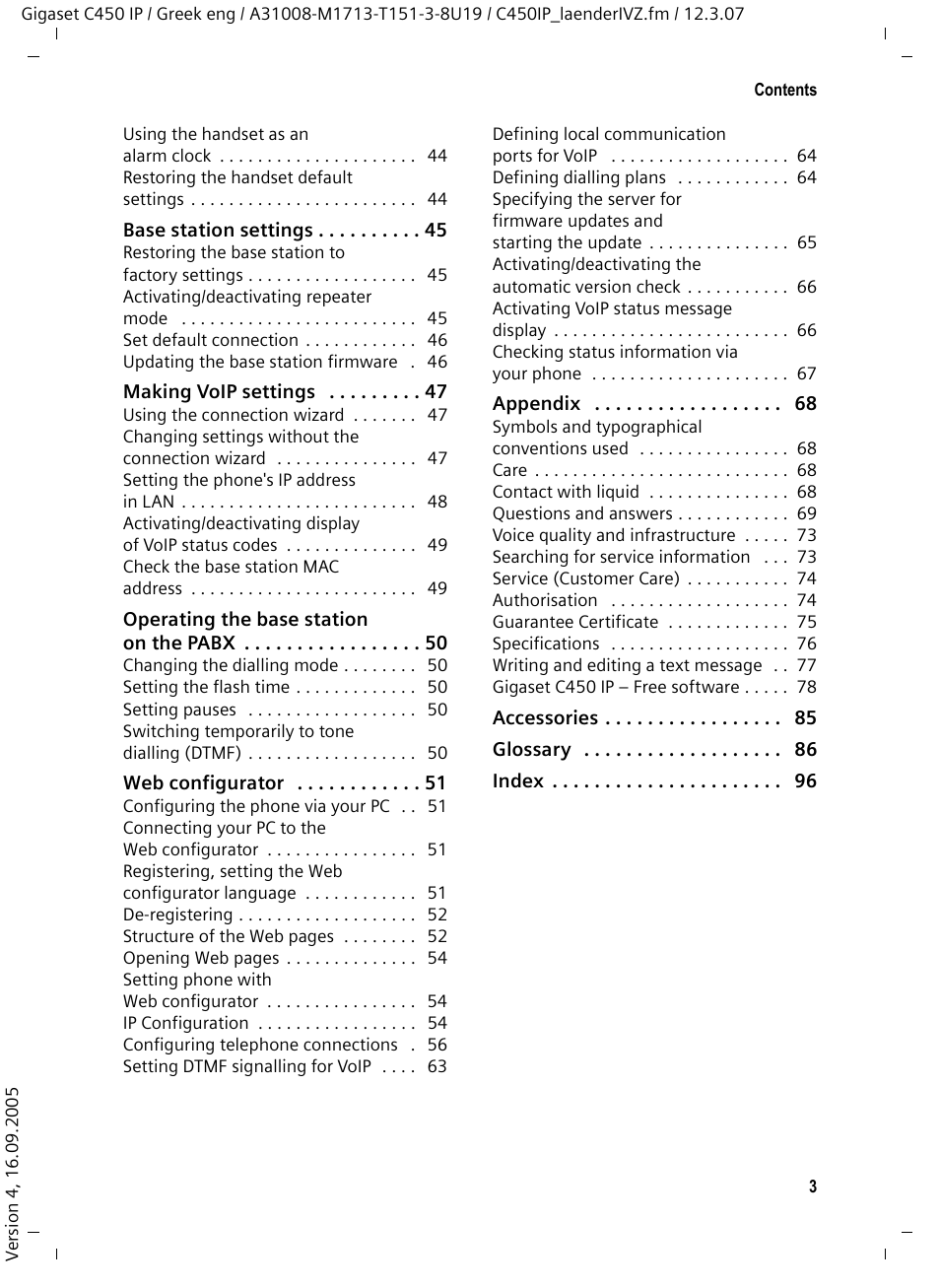 Siemens Gigaset C450IP User Manual | Page 4 / 106