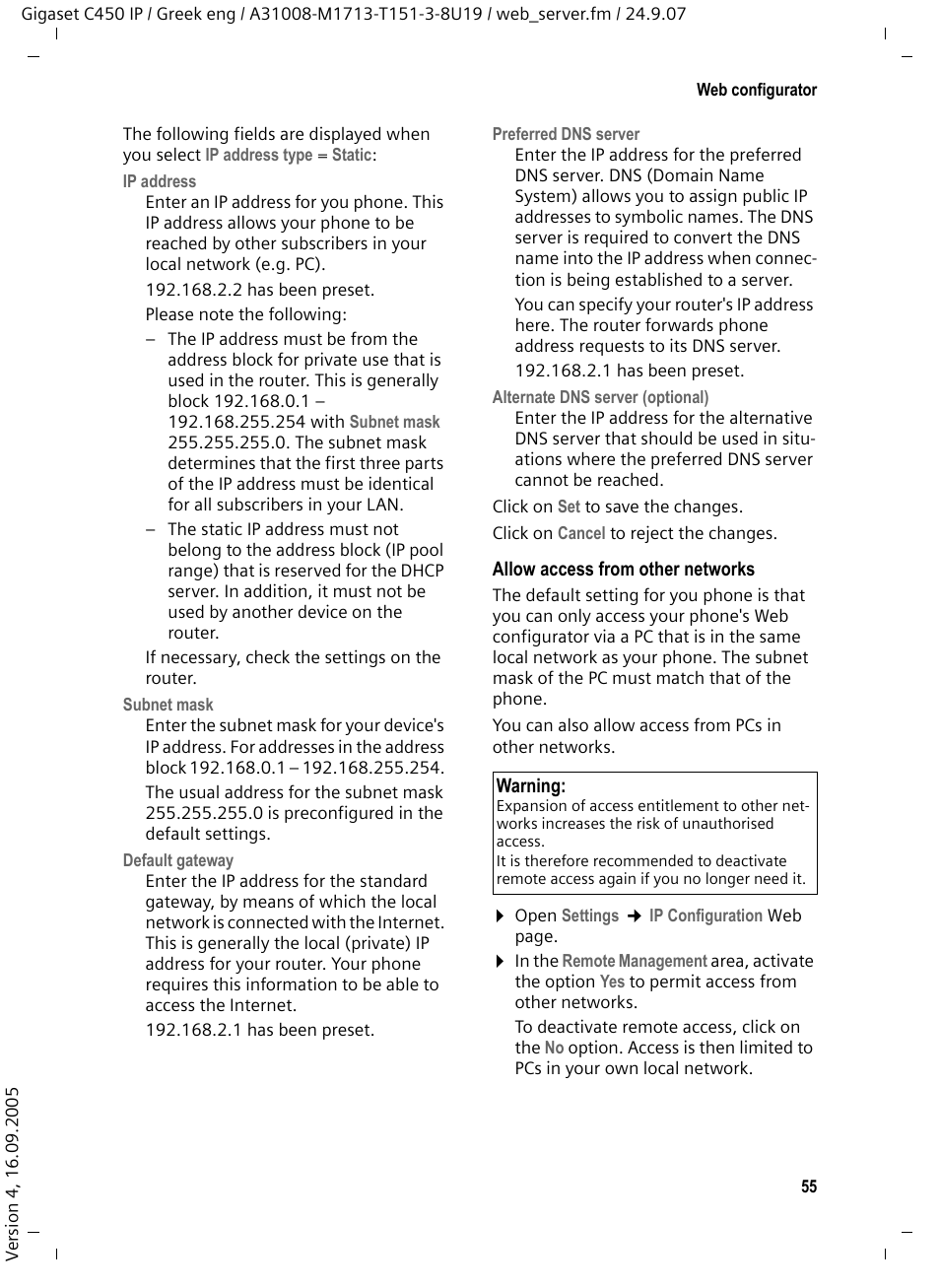 Siemens Gigaset C450IP User Manual | Page 56 / 106