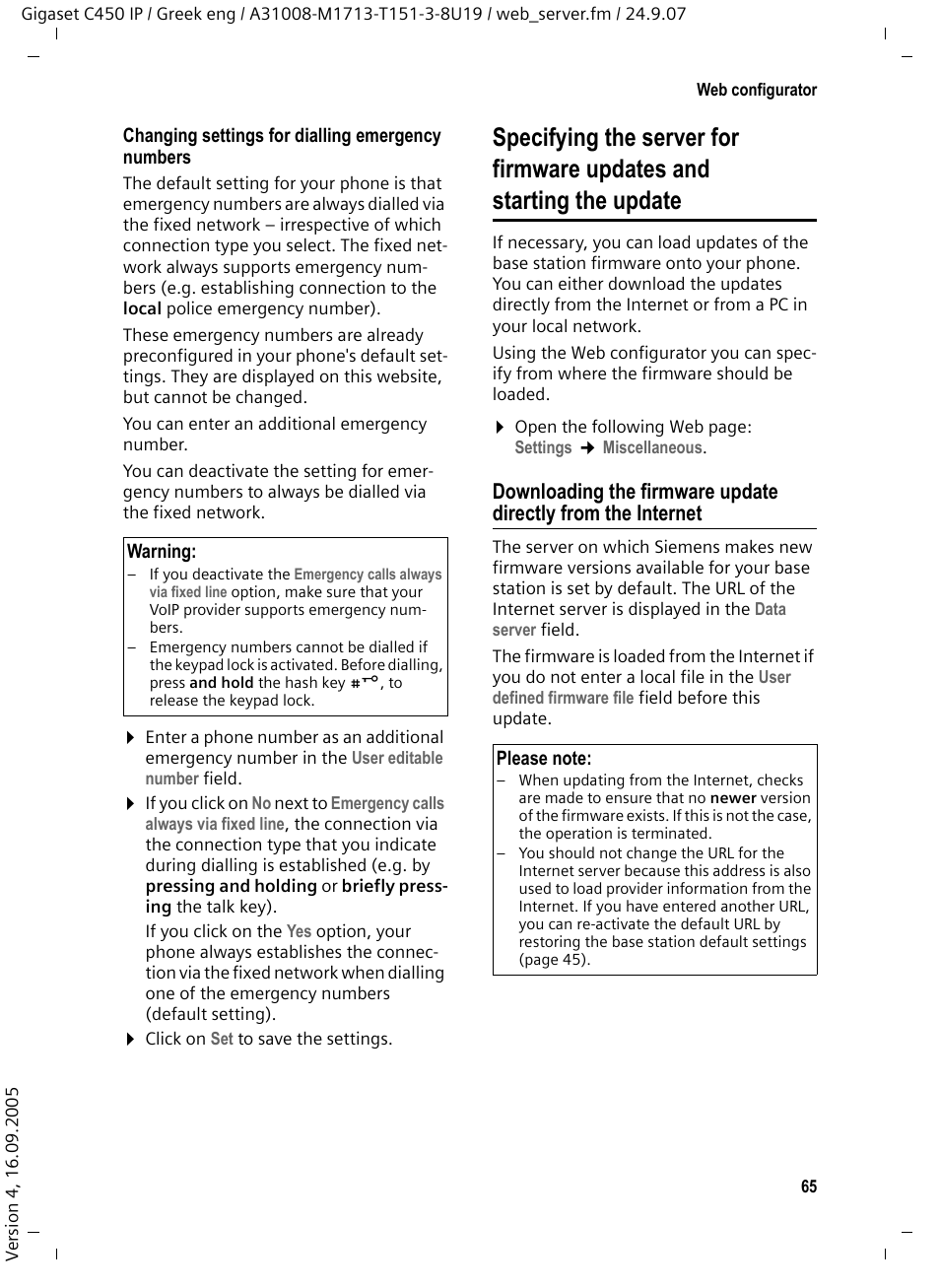 Siemens Gigaset C450IP User Manual | Page 66 / 106