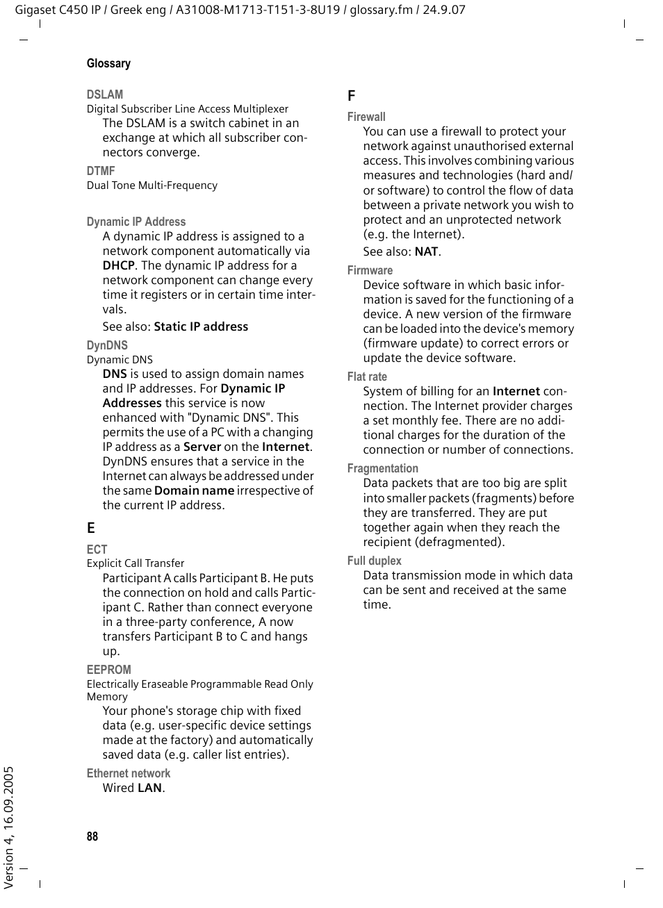 Firewall, Dyndns | Siemens Gigaset C450IP User Manual | Page 89 / 106