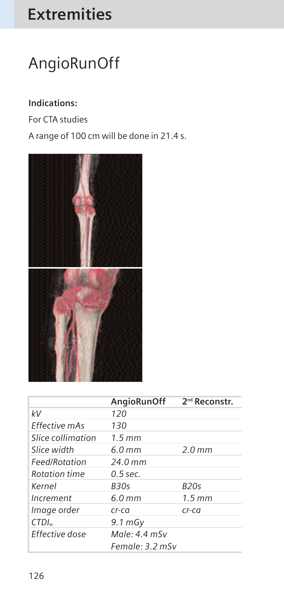 Angiorunoff, Extremities | Siemens SOMATOM SENSATION CARDIAC A60 User Manual | Page 126 / 128