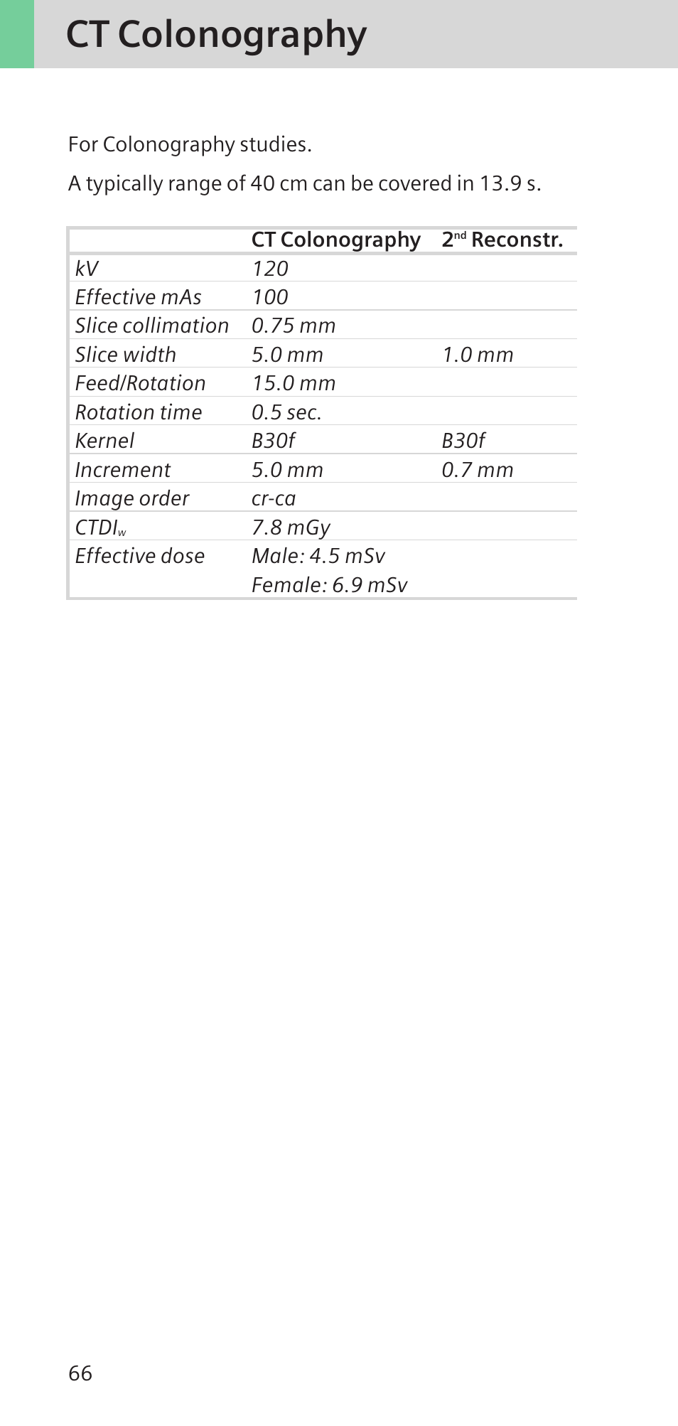 Ct colonography | Siemens SOMATOM SENSATION CARDIAC A60 User Manual | Page 66 / 128