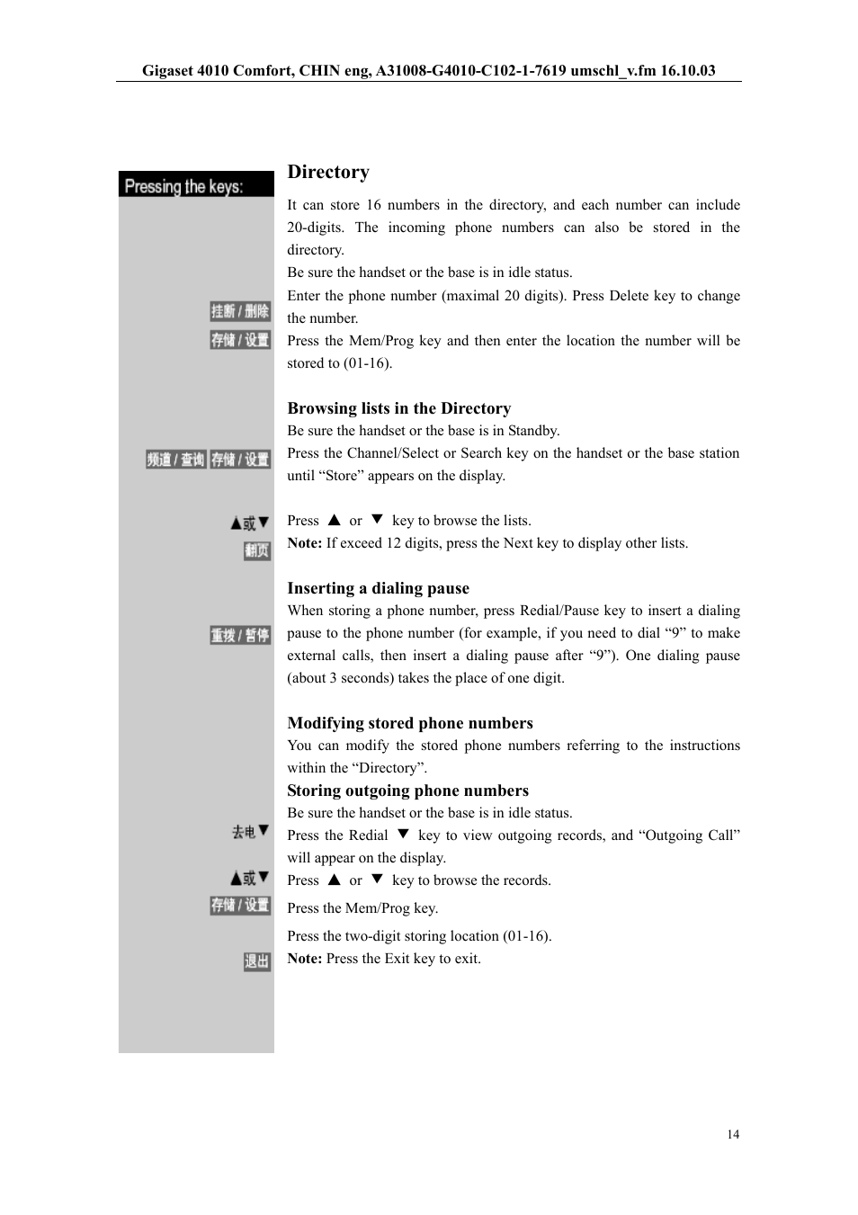 Directory | Siemens W12 User Manual | Page 14 / 22