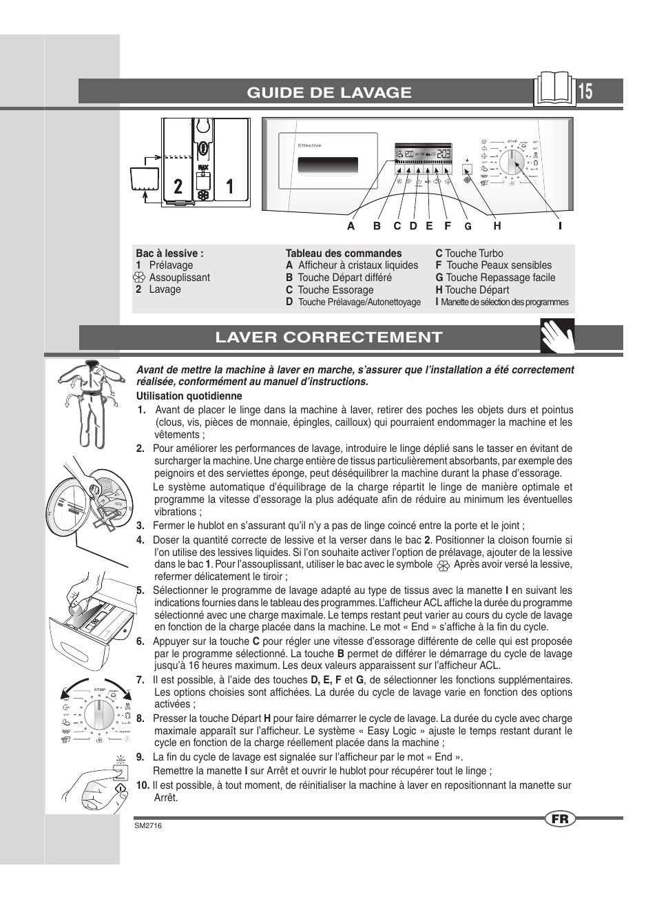 Guide de lavage, Laver correctement | Ardo WDN 1495 LW User Manual | Page 15 / 68