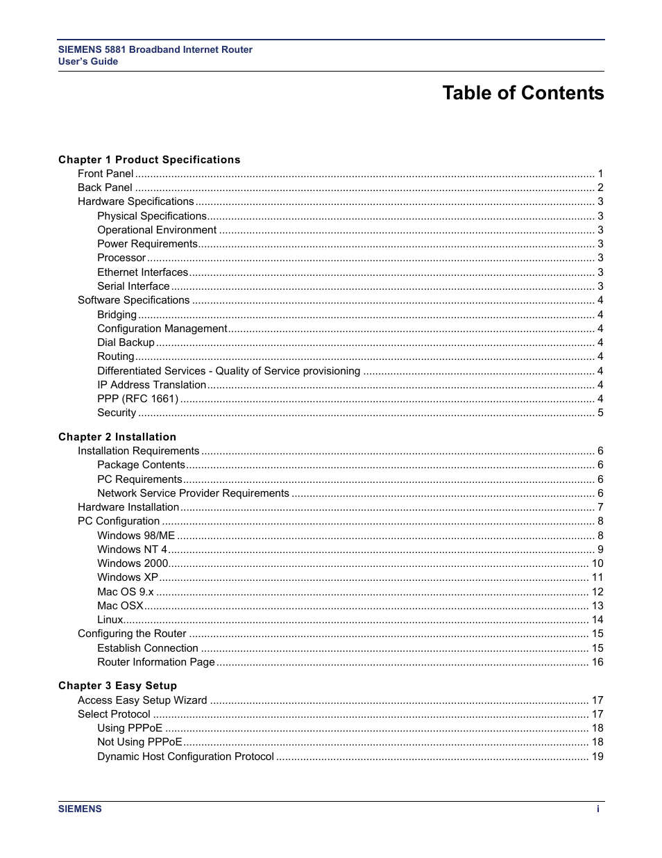 Siemens 5881 User Manual | Page 4 / 87