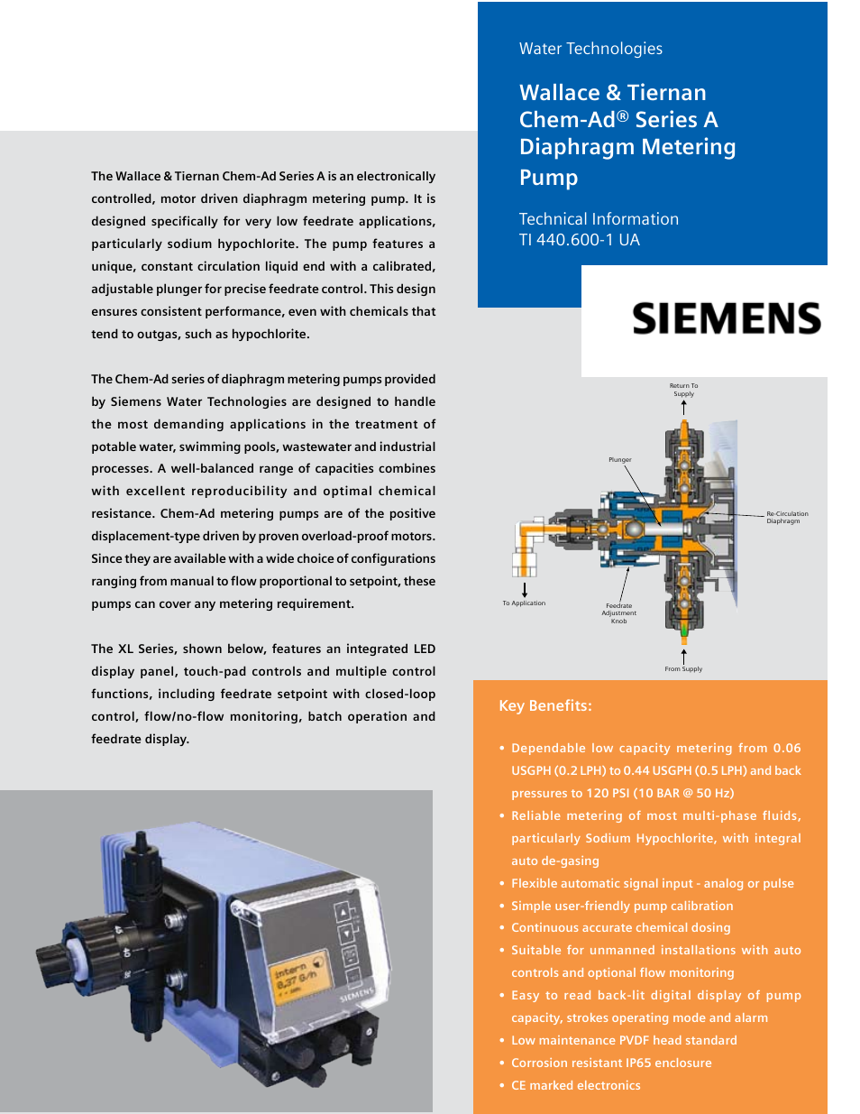 Siemens Chem-Ad Series User Manual | 4 pages