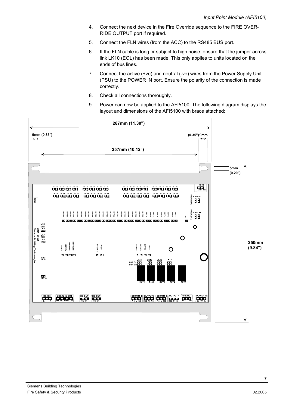 7siemens building technologies | Siemens AFI5100 User Manual | Page 7 / 14