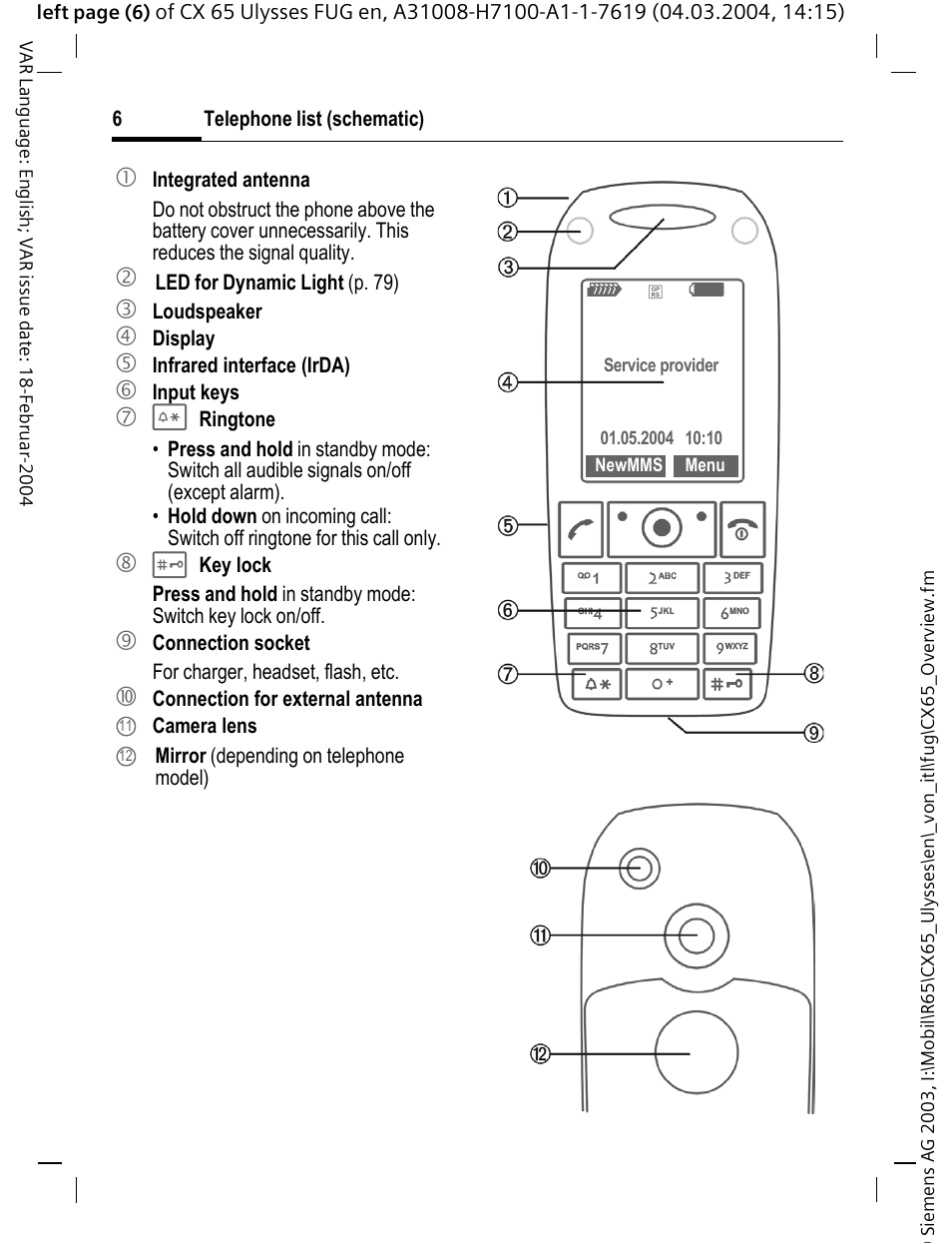 Siemens CXT65 User Manual | Page 7 / 141