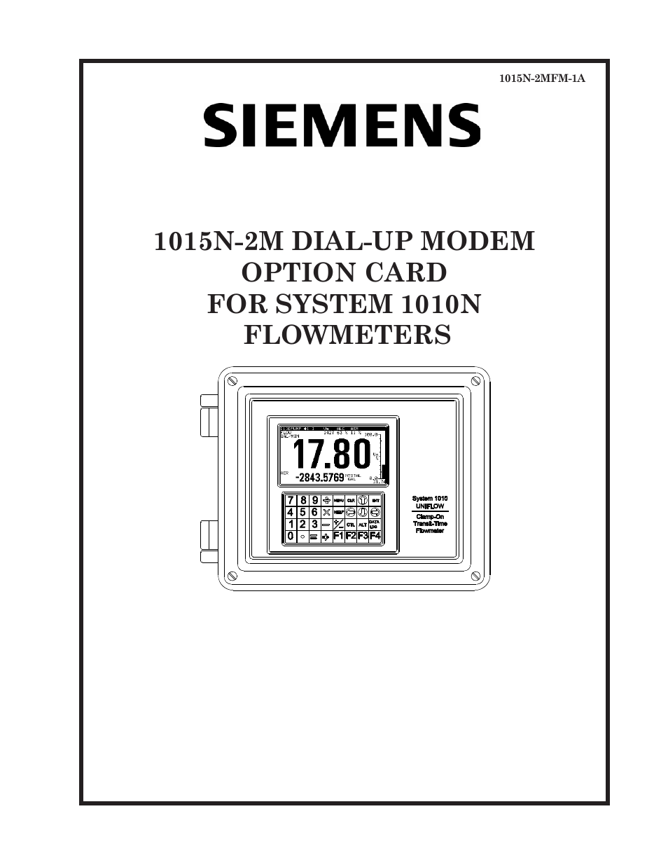 Siemens 1015N-2MFM-1A User Manual | 25 pages