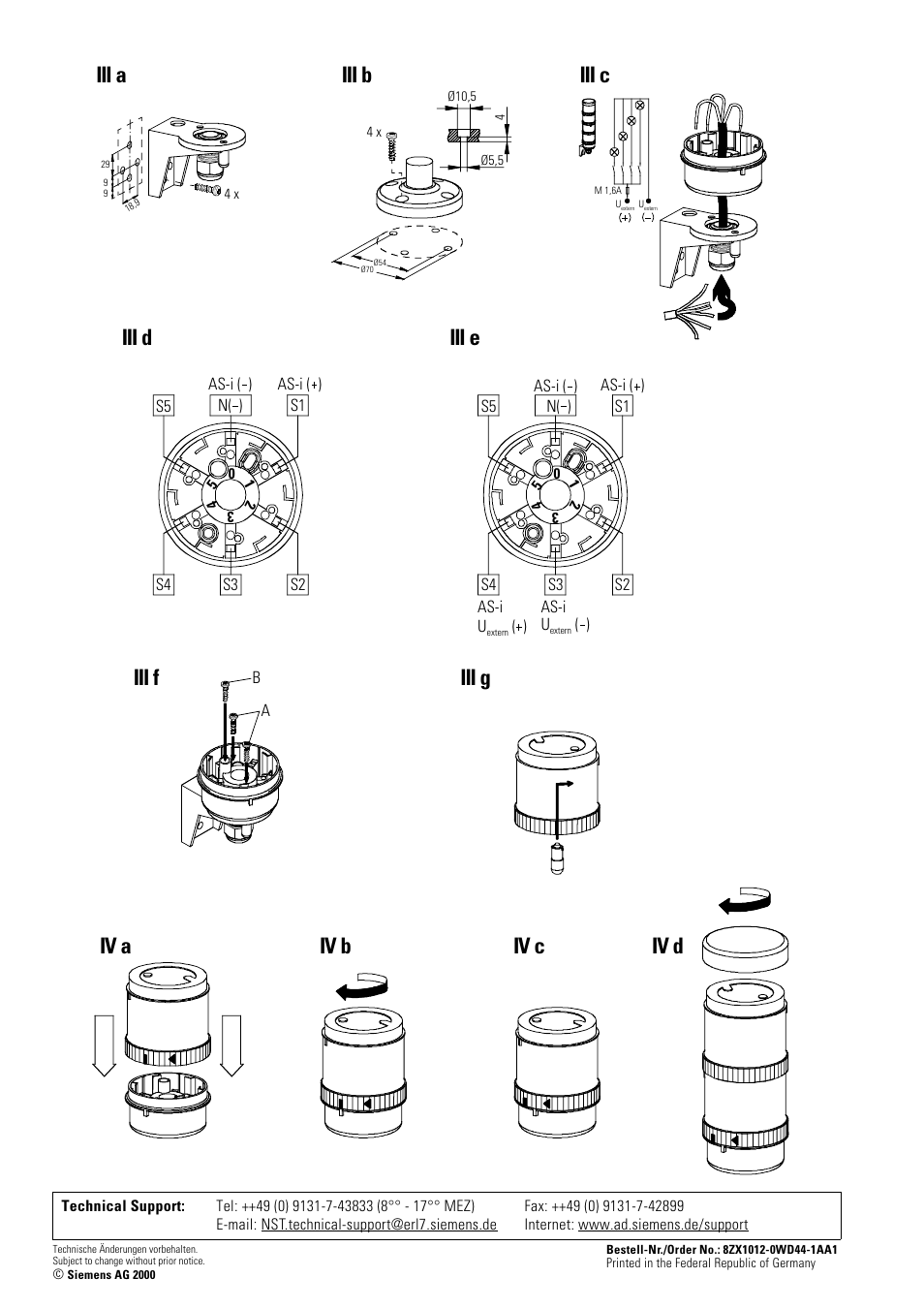 Siemens 8WD44 User Manual | Page 8 / 8