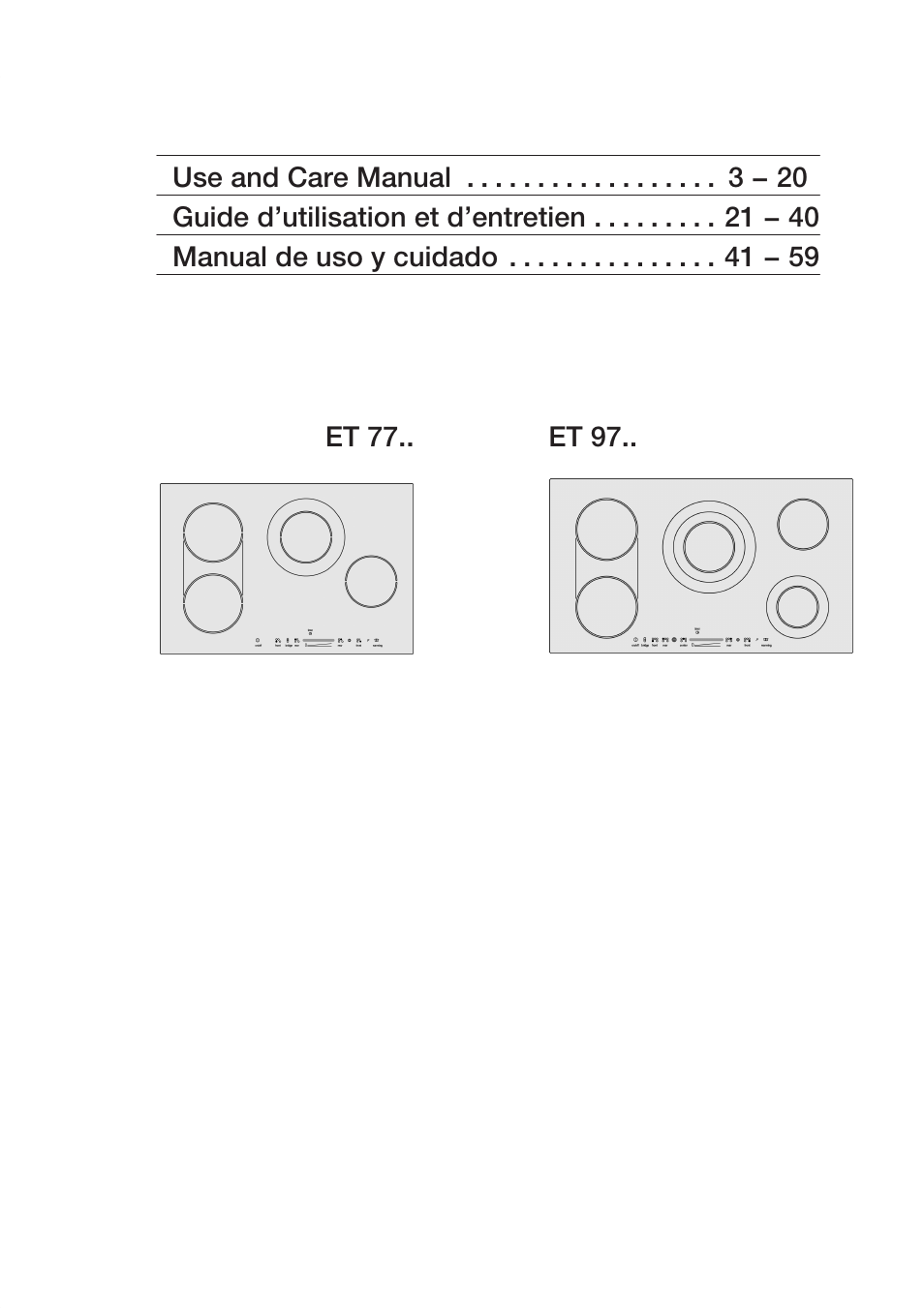 Siemens ET 77..UC User Manual | Page 3 / 60