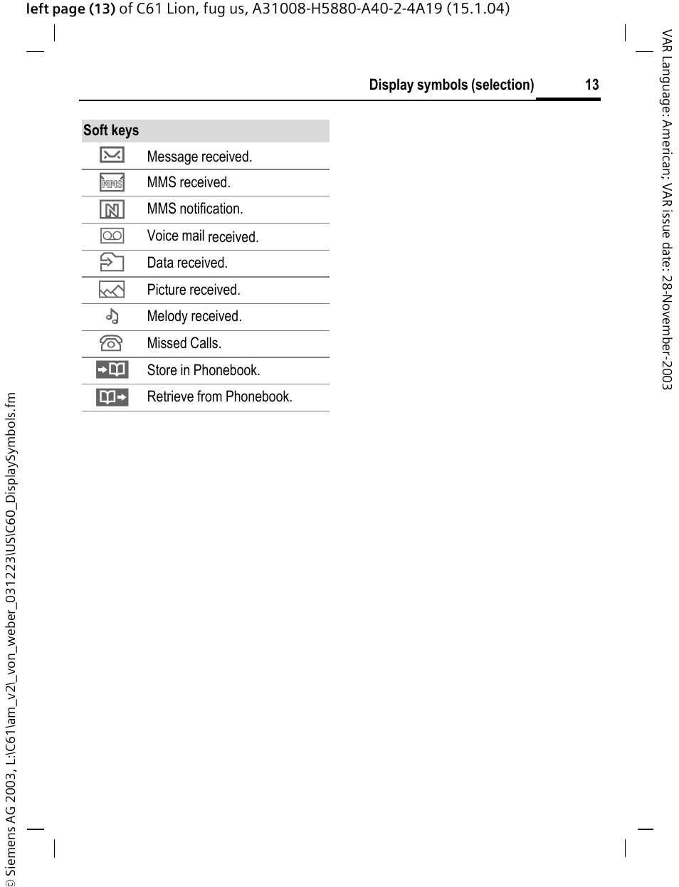 Siemens C61 User Manual | Page 14 / 116