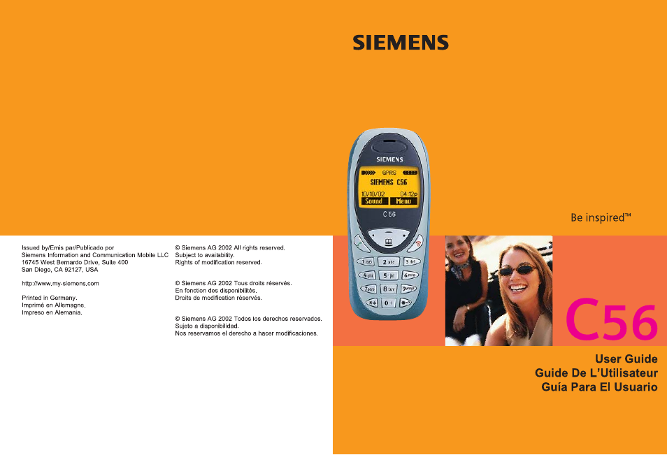 Siemens C56 User Manual | Page 114 / 114