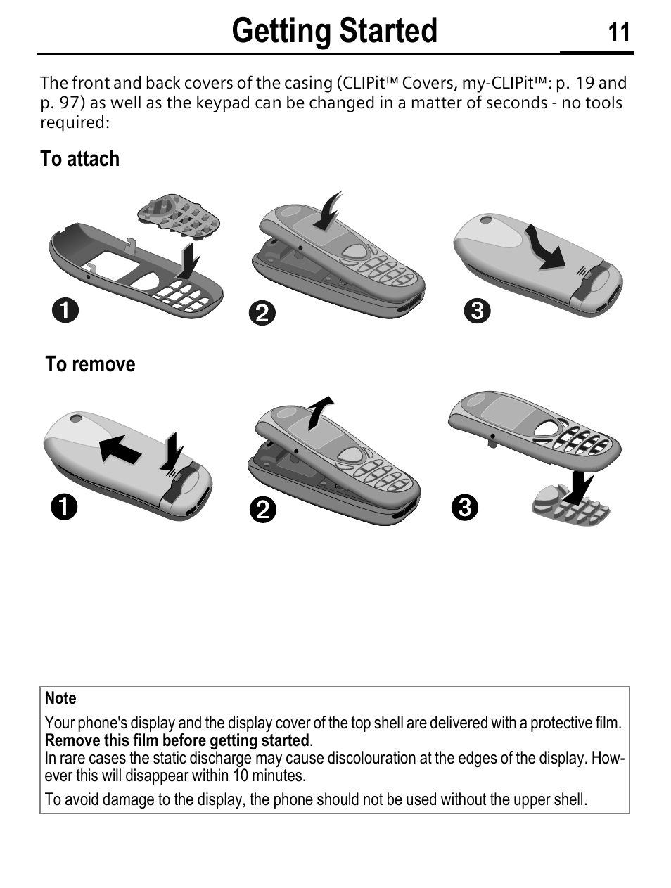 Getting started | Siemens C56 User Manual | Page 12 / 114