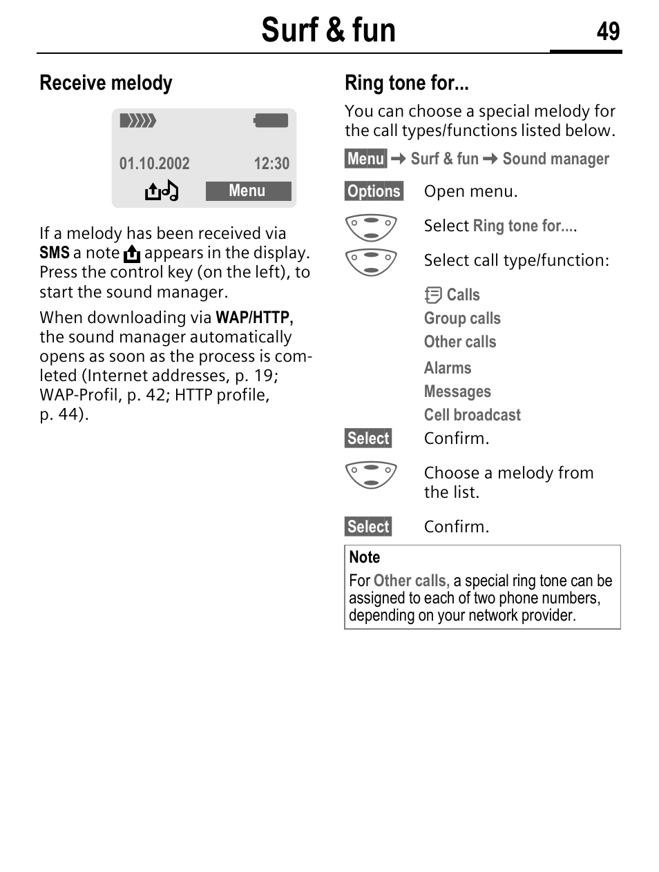 Surf & fun | Siemens C56 User Manual | Page 50 / 114