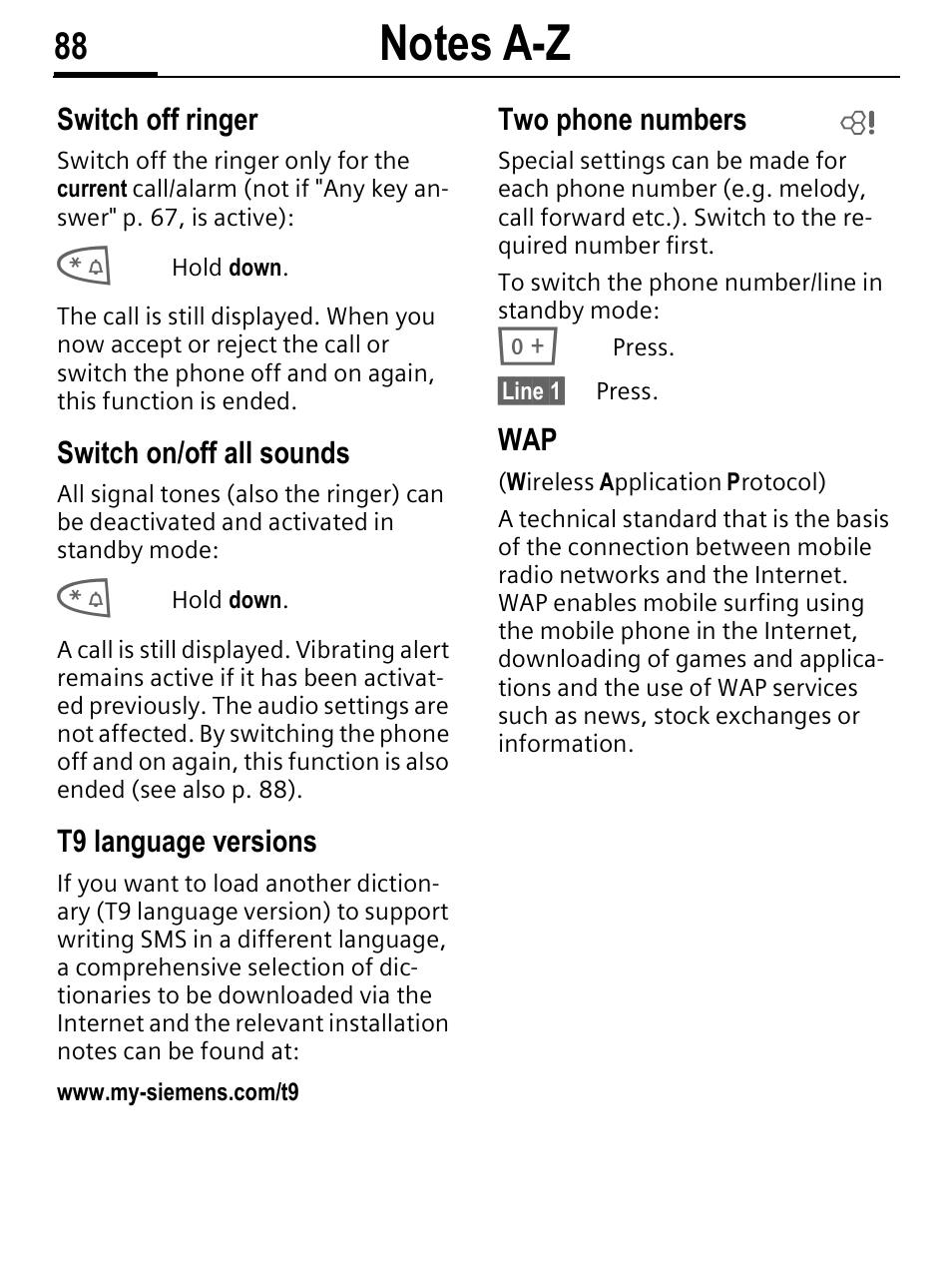 Siemens C56 User Manual | Page 89 / 114