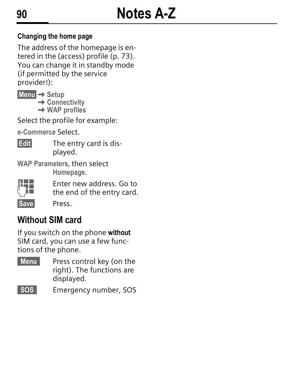 Without sim card | Siemens C56 User Manual | Page 91 / 114