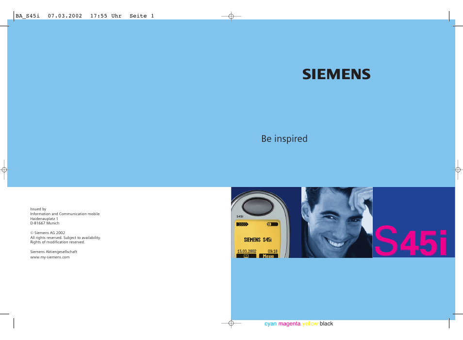 Siemens S45i User Manual | 110 pages