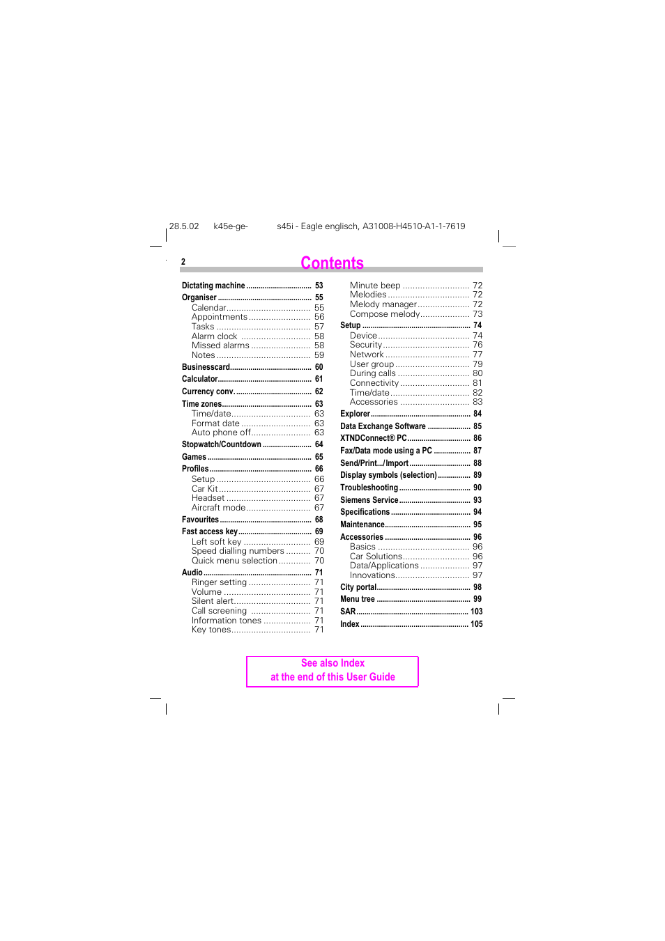 Siemens S45i User Manual | Page 3 / 110