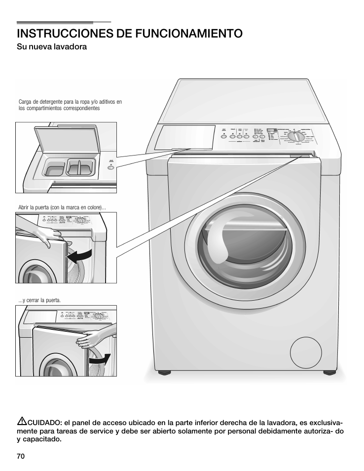 Instrucciones de funcionamiento | Siemens WFXD5202UC User Manual | Page 70 / 88