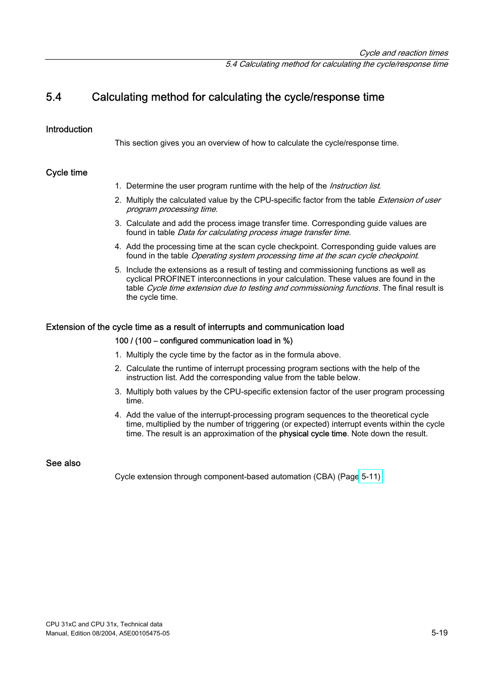 Siemens Simatic S7-300 CPU 31xC and CPU 31x S7-300 User Manual | Page 101 / 244