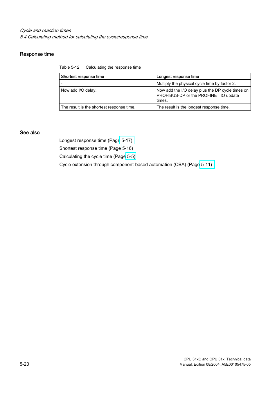 Siemens Simatic S7-300 CPU 31xC and CPU 31x S7-300 User Manual | Page 102 / 244