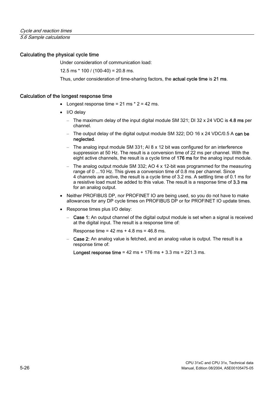 Siemens Simatic S7-300 CPU 31xC and CPU 31x S7-300 User Manual | Page 108 / 244