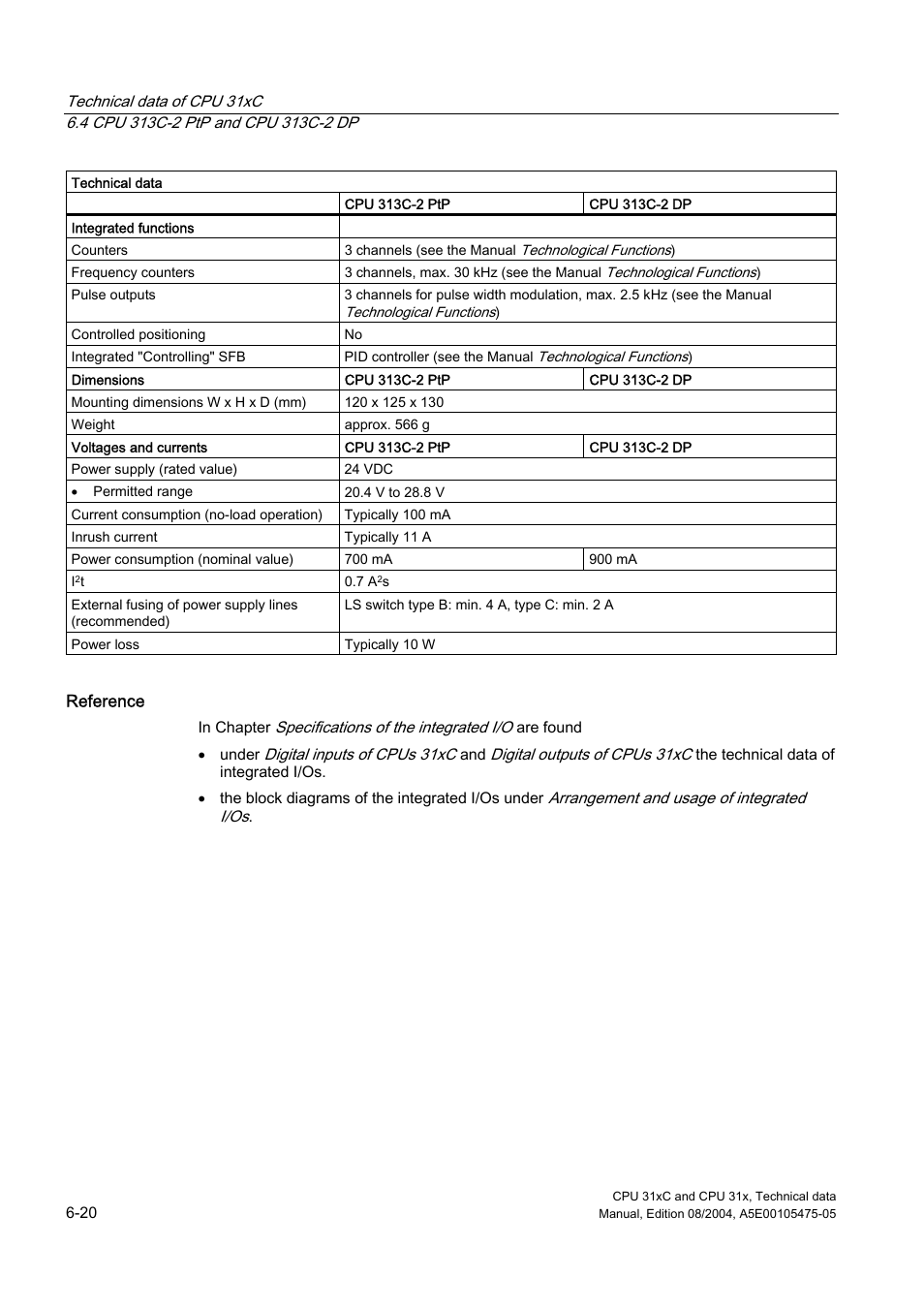 Siemens Simatic S7-300 CPU 31xC and CPU 31x S7-300 User Manual | Page 130 / 244