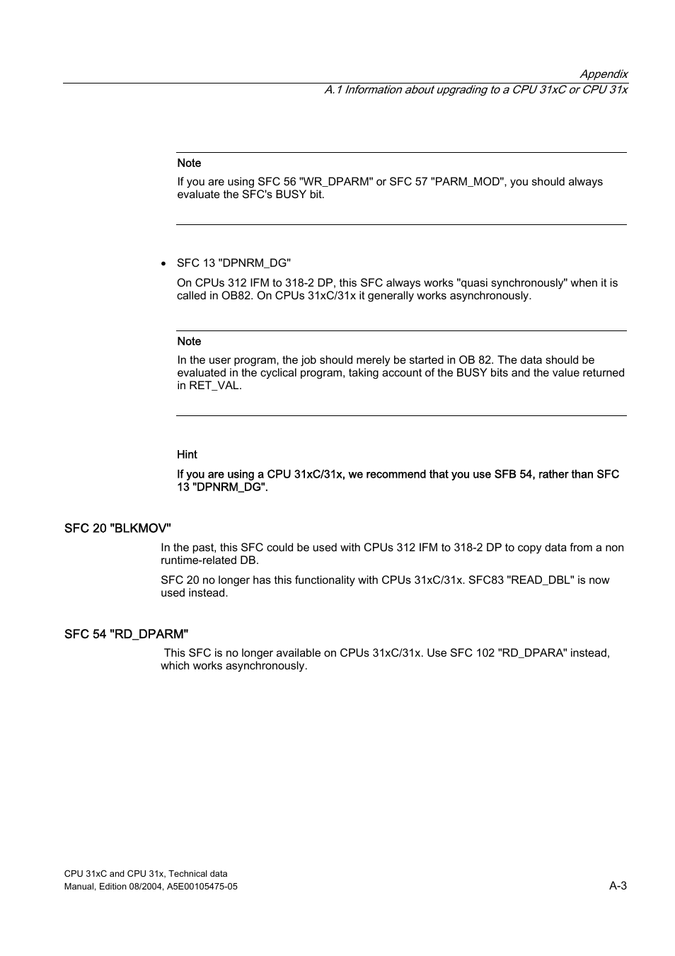 Siemens Simatic S7-300 CPU 31xC and CPU 31x S7-300 User Manual | Page 209 / 244