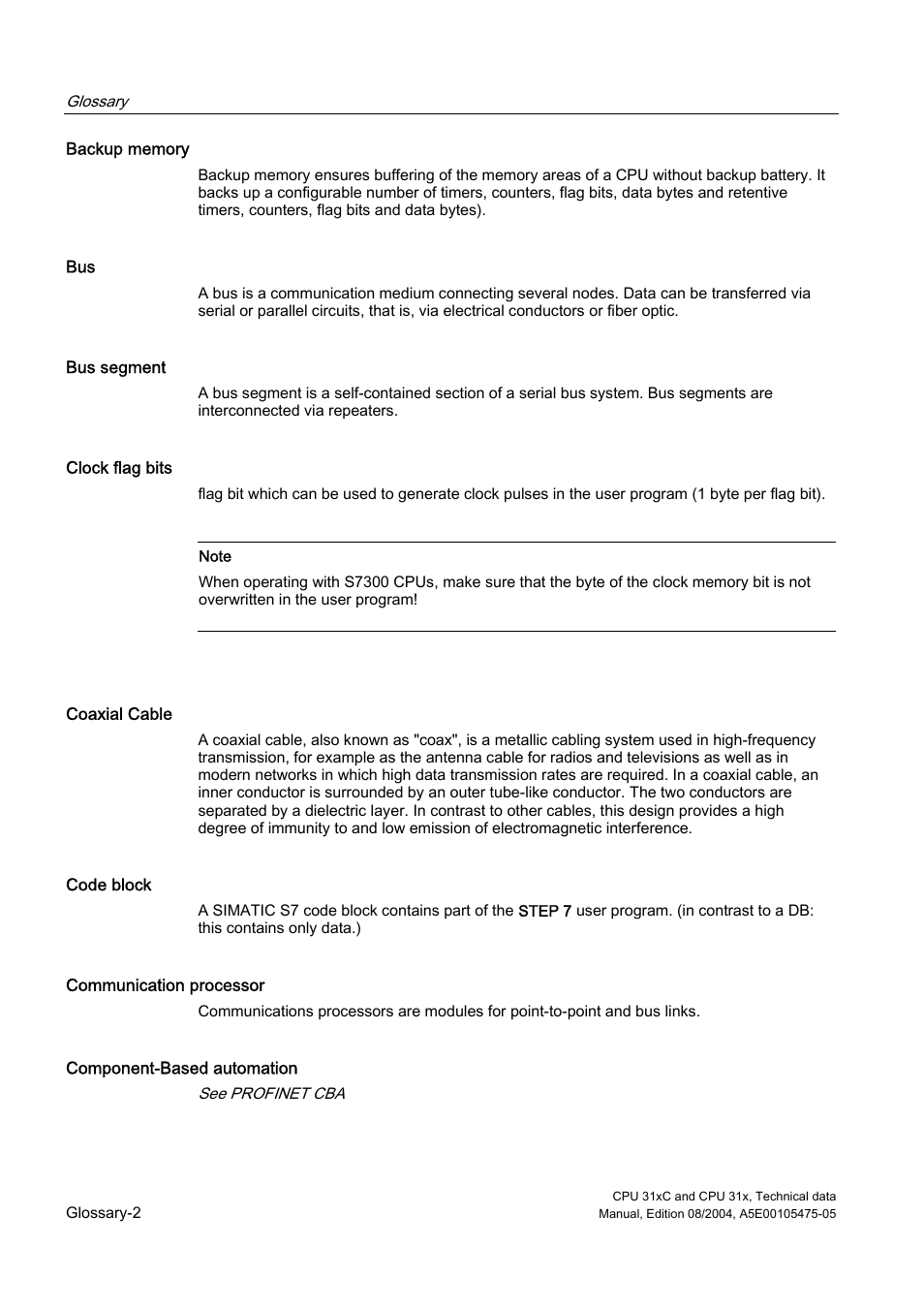 Siemens Simatic S7-300 CPU 31xC and CPU 31x S7-300 User Manual | Page 218 / 244
