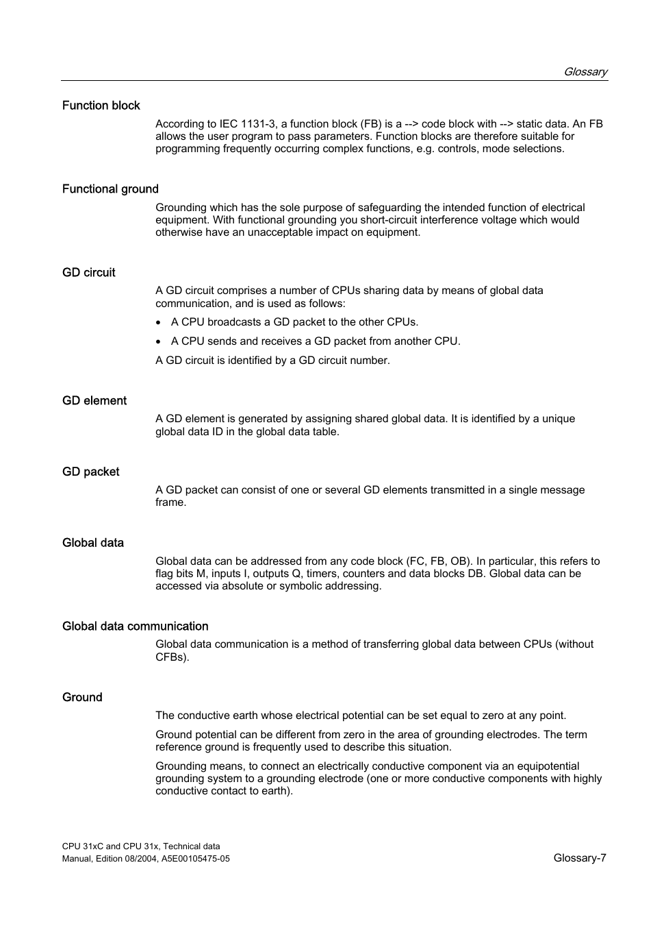 Siemens Simatic S7-300 CPU 31xC and CPU 31x S7-300 User Manual | Page 223 / 244