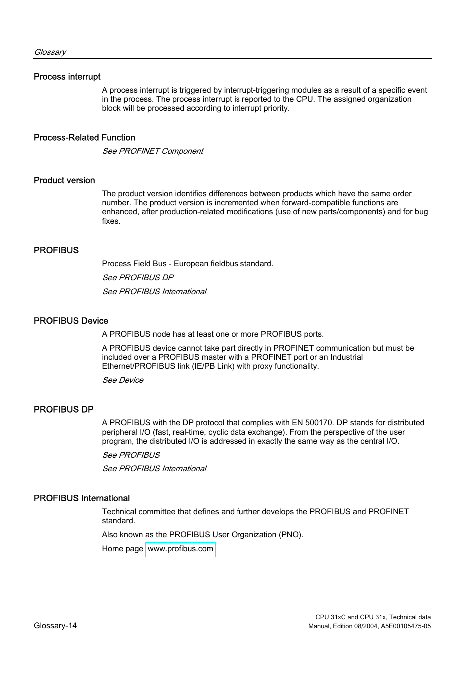 Siemens Simatic S7-300 CPU 31xC and CPU 31x S7-300 User Manual | Page 230 / 244