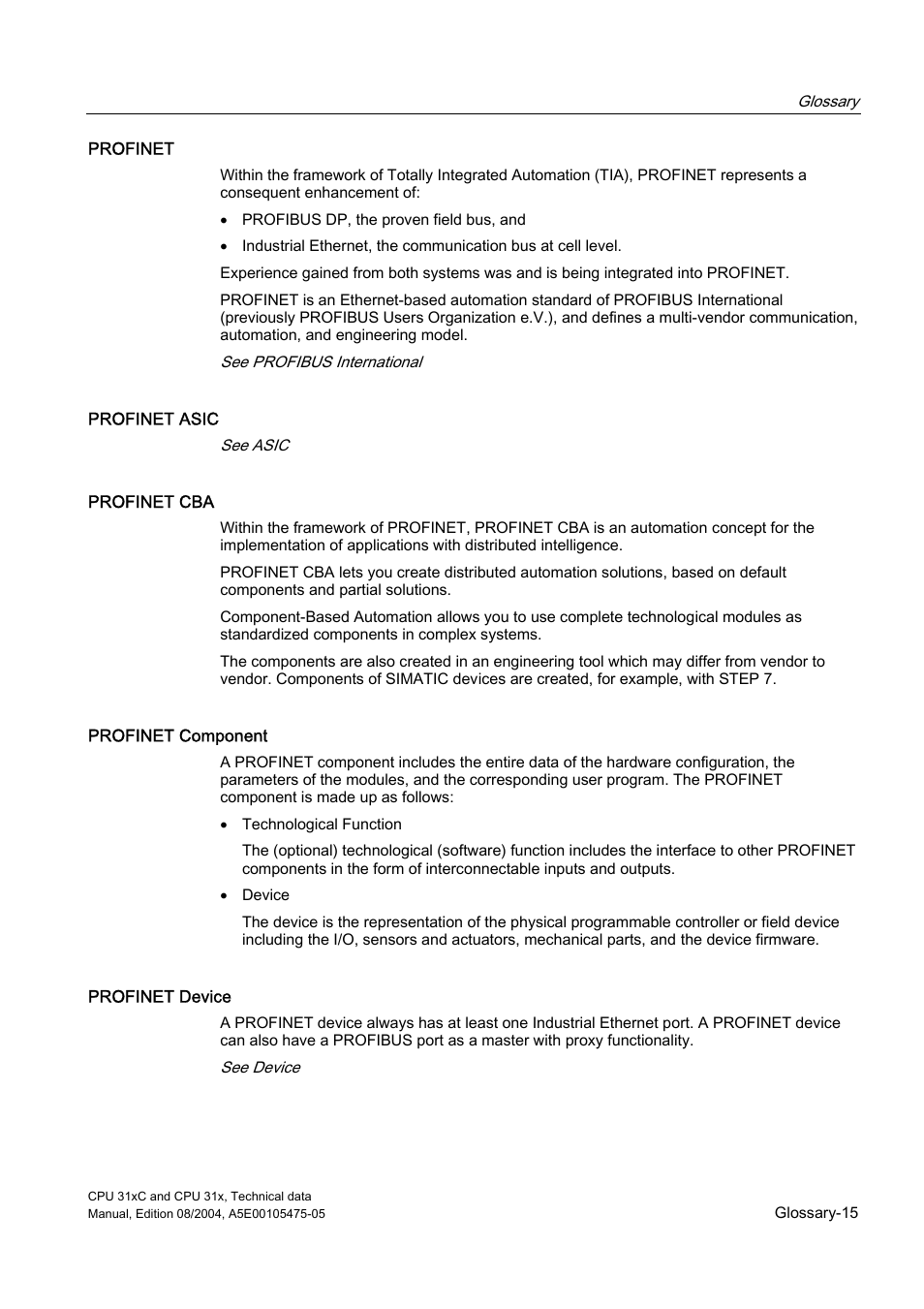 Siemens Simatic S7-300 CPU 31xC and CPU 31x S7-300 User Manual | Page 231 / 244