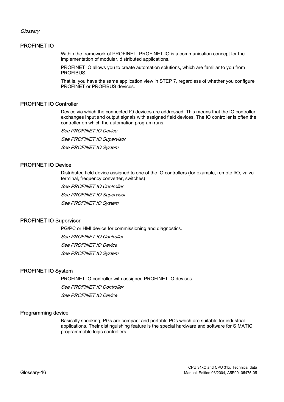 Siemens Simatic S7-300 CPU 31xC and CPU 31x S7-300 User Manual | Page 232 / 244