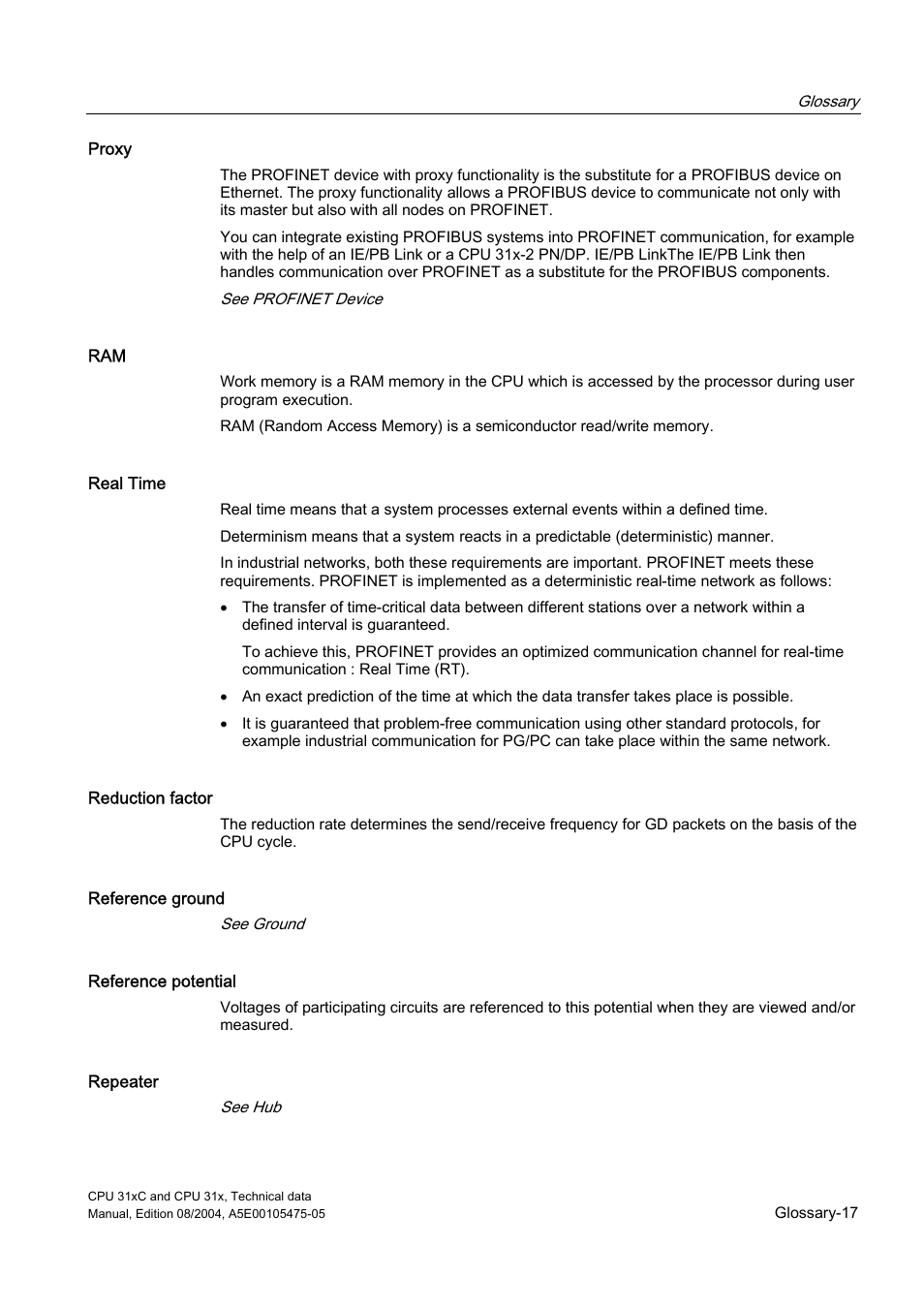 Siemens Simatic S7-300 CPU 31xC and CPU 31x S7-300 User Manual | Page 233 / 244