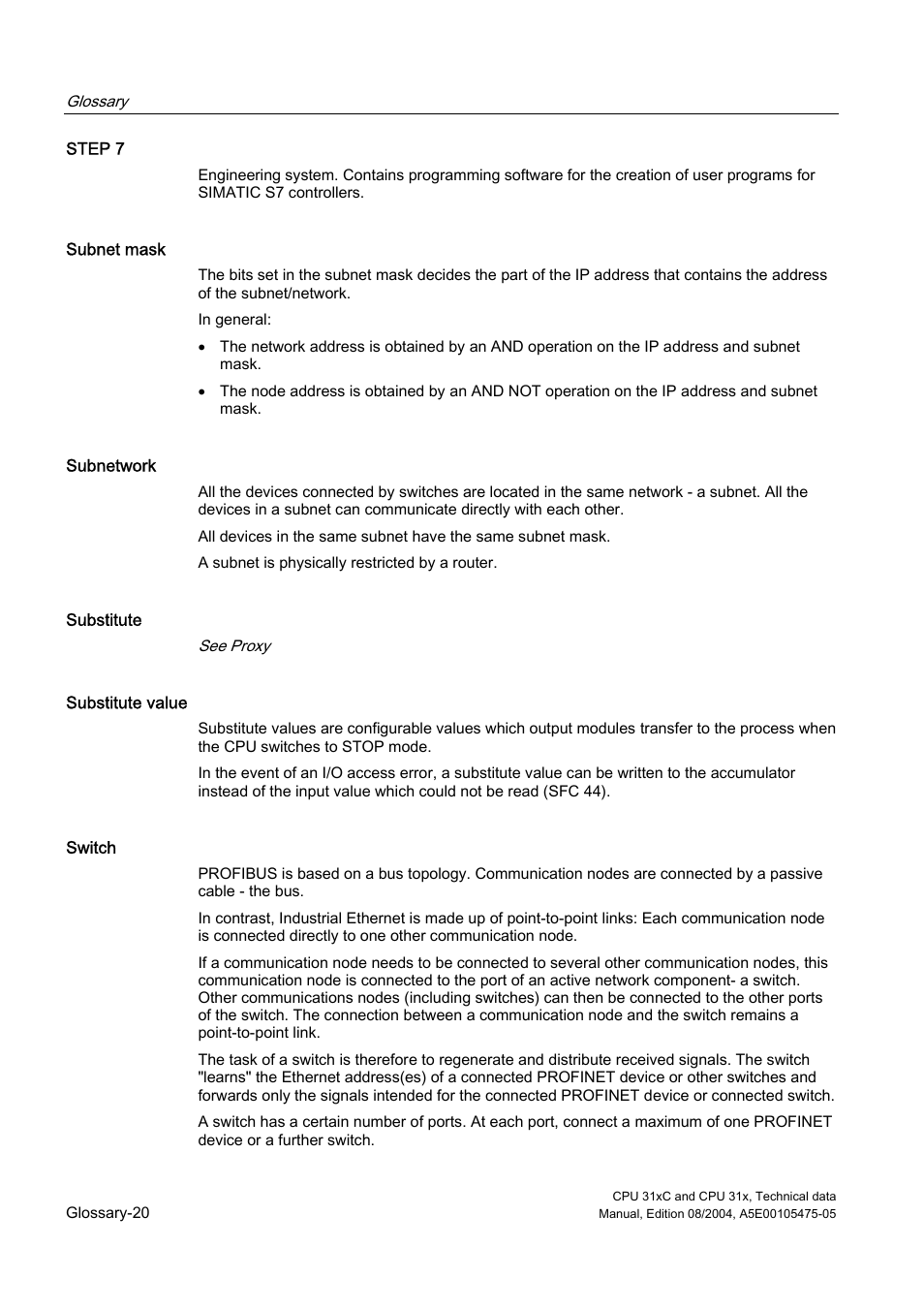 Siemens Simatic S7-300 CPU 31xC and CPU 31x S7-300 User Manual | Page 236 / 244