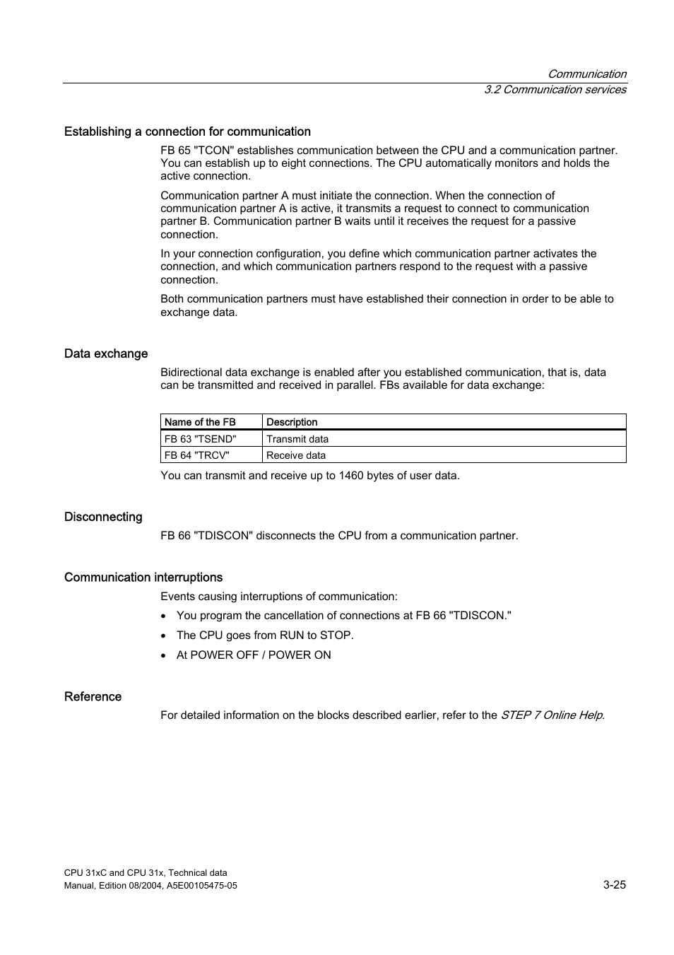 Siemens Simatic S7-300 CPU 31xC and CPU 31x S7-300 User Manual | Page 53 / 244